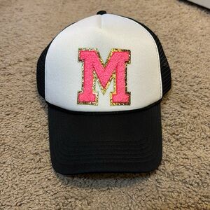 Block M trucker hat
